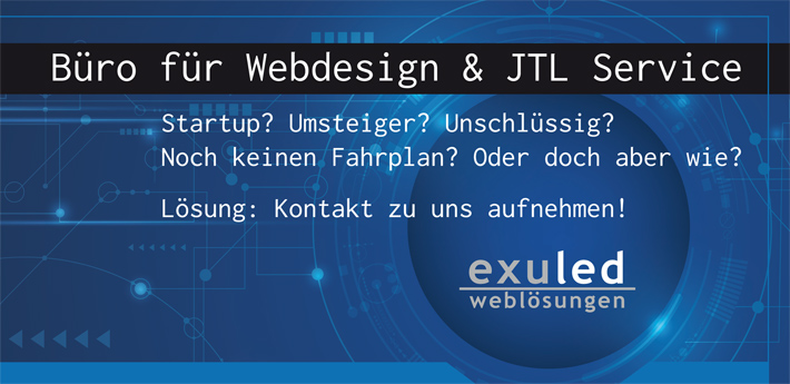 Flyer Seite 1 von exuled weblösungen